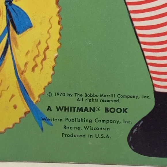 Vintage 1971 Raggedy Ann paper dolls, A Whitman book, press-out clothes, NEW! - Picture 2 of 12
